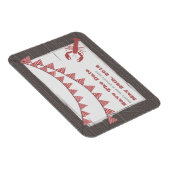 Rustieke kreeft & Gingham sparen de datum magneet (Rechterzijde)