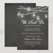 Rustieke Krijtbord Achtertuin Gelofte Vernieuwing Kaart (Voorkant / Achterkant)