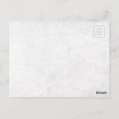 Rustieke krijtbord Bloemen Dank u kaart (Achterkant)