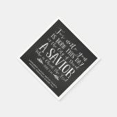 Rustieke krijtbord Kerstmis Verse Typografie Servet (Hoek)