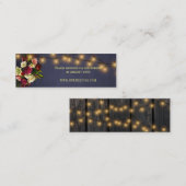 Rustieke krijtbord winter bruiloft website RSVP Mini Visitekaartje (Voorkant / Achterkant)