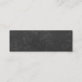 Rustieke krijtbord zonnebloemen trouwwebsite RSVP Mini Visitekaartje (Achterkant)