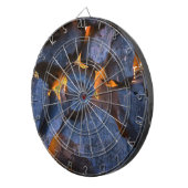 Rustieke Kroatische stenen muur fotografie Dartbord (Voorkant Rechts)