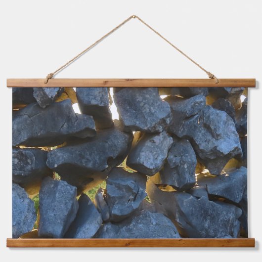 Rustieke Kroatische stenen muur fotografie Hangend Wandkleed (Voorkant)