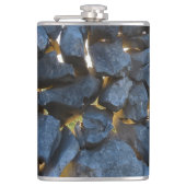 Rustieke Kroatische stenen muur fotografie Heupfles (Voorkant)