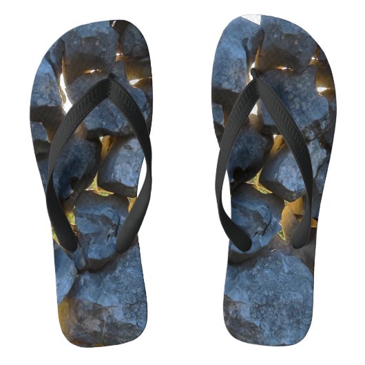 Rustieke Kroatische stenen muur fotografie  Teenslippers (Voetbed)