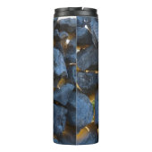 Rustieke Kroatische stenen muur fotografie Thermosbeker (Achterkant)