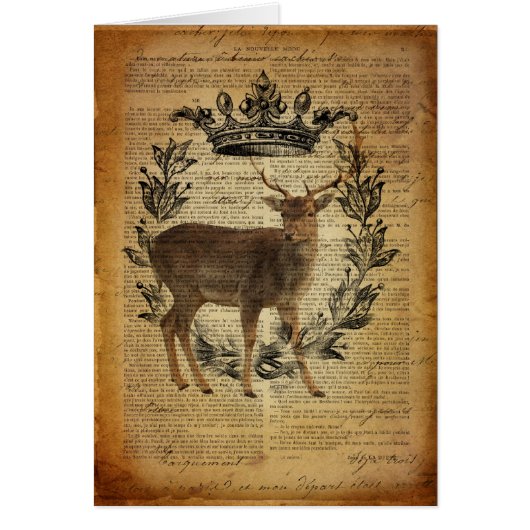 Rustieke kroon outdoorsman whitetail buck Deer (Voorkant)