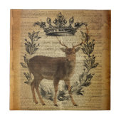 Rustieke kroon outdoorsman whitetail buck Deer Tegeltje (Voorkant)