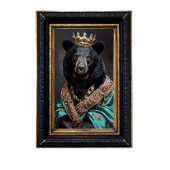 Rustieke  Kroonkoning Beer Decoupage Tissuepapier