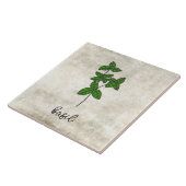 Rustieke kruiden Basil boerderij Tegeltje (Zijkant)