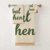 Rustieke kruidenkeuken gepersonaliseerde handdoek (Insitu)