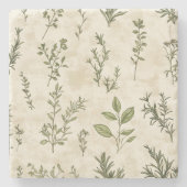 rustieke kruidentuin stenen onderzetter (Voorkant)