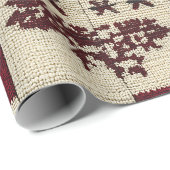 rustieke kruissteek-patchwork | volksvakantiemotie cadeaupapier (Rol Hoek)