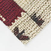 rustieke kruissteek-patchwork | volksvakantiemotie fleece deken (Hoek)