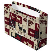 rustieke kruissteek-patchwork | volksvakantiemotie groot cadeauzakje (Achterkant Gekanteld)