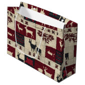 rustieke kruissteek-patchwork | volksvakantiemotie groot cadeauzakje (Voorkant Gekanteld)