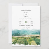 Rustieke Kust Groene Boerderijen Uitzicht Strand B Kaart (Voorkant)