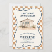 Rustieke Kust Retreat Bachelorette Kaart (Voorkant)