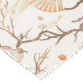 Rustieke Kust - Zeeschelpen, Zeesterren, Rif (14) Tafelkleed (Gekanteld)