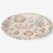 Rustieke Kust - Zeeschelpen, Zeesterren, Rif (16) Papieren Bordje (Gekanteld)