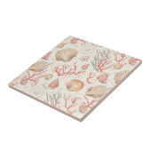 Rustieke Kust - Zeeschelpen, Zeesterren, Rif (16) Tegeltje (Zijkant)