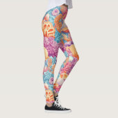 Rustieke Kust - Zeeschelpen, Zeesterren, Rif (20) Leggings (Rechts)