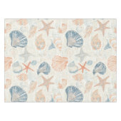 Rustieke Kust - Zeeschelpen, Zeesterren, Rif (25) Tafelkleed (Voorkant (Horizontaal))