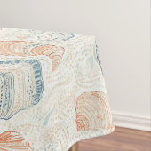 Rustieke Kust - Zeeschelpen, Zeesterren, Rif (25) Tafelkleed (Voorbeeld)