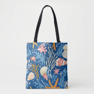 Rustieke Kust - Zeeschelpen, Zeesterren, Rif (26) Tote Bag