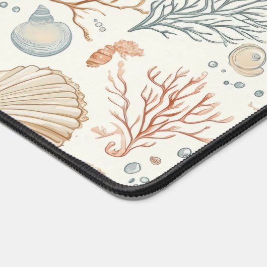 Rustieke Kust - Zeeschelpen, Zeesterren, Rif (32) Bureaumat (Hoek)
