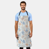 Rustieke Kust - Zeeschelpen, Zeesterren, Rif (34) Schort (Gedragen)