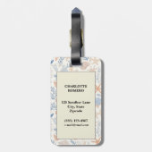 Rustieke Kust - Zeeschelpen, Zeesterren, Rif (35) Bagagelabel (Achterkant verticaal)