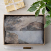 Rustieke Kustkliffen Landschapsschilderij Decoupag Tissuepapier (Geschenk)