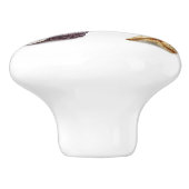 Rustieke kuststrand chique zeeschelp zeesterren keramische knop (Zijkant)