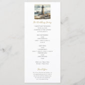 Rustieke Kustvuurtoren Zeestrandprogramma Programmakaart (Achterkant)