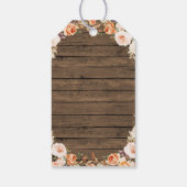 Rustieke laarzen bubble Vrijgezellenfeest dank u L Cadeaulabel (Achterkant)