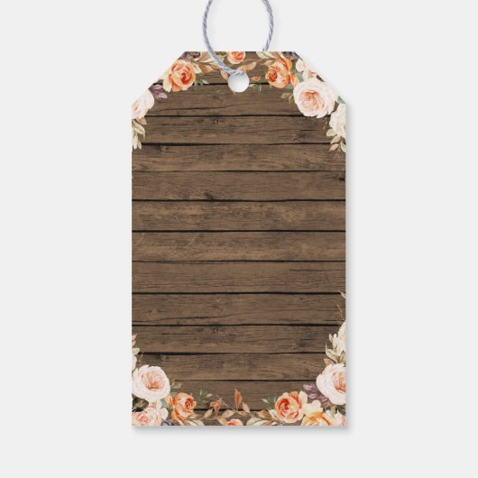 Rustieke laarzen bubble Vrijgezellenfeest dank u L Cadeaulabel (Achterkant)