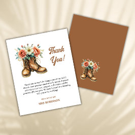 Rustieke laarzen & Bubbly Vrijgezellenfeest Dank u