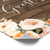 Rustieke laarzen & Bubbly Vrijgezellenfeest Gasten Poster (Hoek)