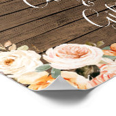 Rustieke laarzen & Bubbly Vrijgezellenfeesten Kaar Poster (Hoek)