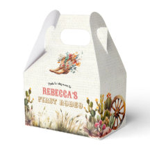 Rustieke Laarzen Cowgirl 1e Rodeo Verjaardag Favor