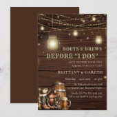 Rustieke laarzen en bieren Voor mijn landelijke sc Kaart (Voorkant / Achterkant)