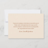 Rustieke laarzen en bruisende handgetekende bedank bedankkaart (Achterkant)