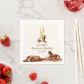 Rustieke laarzen en Bubble Country Vrijgezellenfee Servet (Insitu)