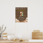 Rustieke laarzen en Bubbly Vrijgezellenfeest Welko Poster (Keuken)