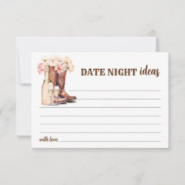 Rustieke laarzen Vrijgezellenfeest bruid date nach Advieskaart