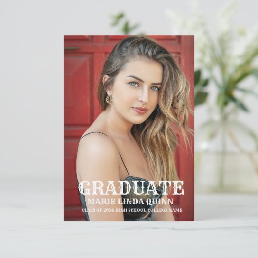 Rustieke laarzen Western Cowboy Afstuderen Kaart (Staand voorkant)