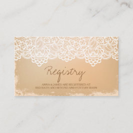 Rustieke,  Lace Registry Kaart
