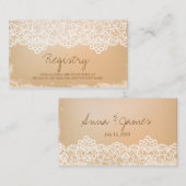 Rustieke,  Lace Registry Kaart (Voorkant / Achterkant)